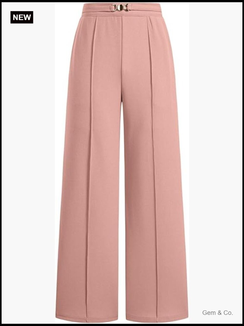 High Waisted Wide Leg Dress Pants Pleated Front Womens Straight Leg Trousers